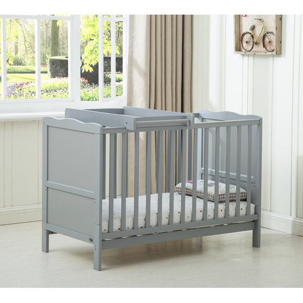 Grey cot and clearance mattress